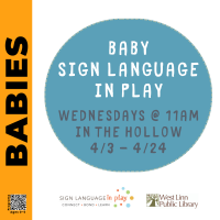 Baby Sign Language in Play Wednesdays at 11am in April