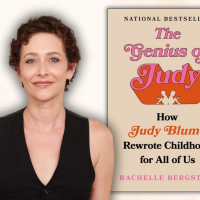 Image of Rachelle Bergstein with the book "The Genius of Judy"