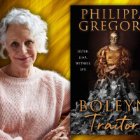 Photo to promote online author talk with Philippa Gregory