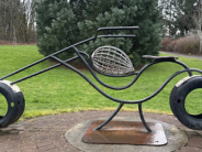 Photo of motorcycle sculpture