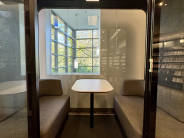 Interior view of four person pod