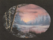Misty Crimson Sunrise