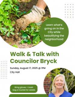 flyer for august 17 walk and talk
