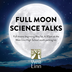 Full moon science talk flyer