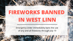 Fireworks banned through July 19