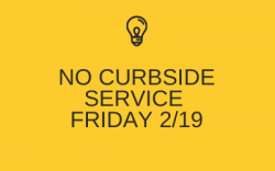 No curbside 2/19