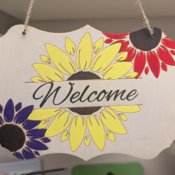 Photograph to promote welcome sign.