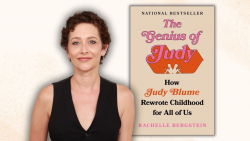 Image of Rachelle Bergstein with the book "The Genius of Judy"