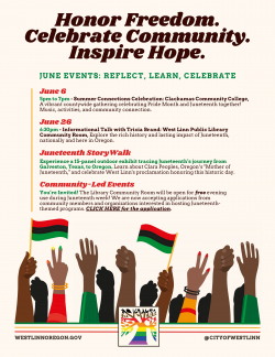 Juneteenth summary of events