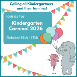 bunting and balloons Kindergarten Carnival 2026