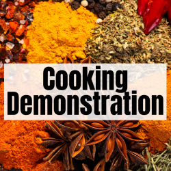 Photograph to promote program on replacing salt with spices and herbs