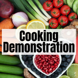 Photograph to promote heart health  cooking demonstration