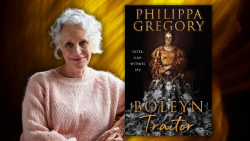 Photo to promote online author talk with Philippa Gregory