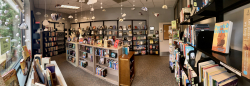 Panoramic view of the Book Nook from inside