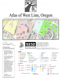 Map Legend Page of the West Linn Atlas