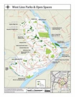 Image of West Linn Parks & Open Spaces Map