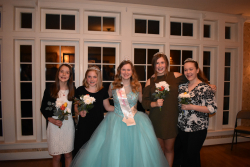 From left to right: Sarah Talbert, Lila Skates, Grace Heaton, Payton Heth, and Leah Culbertson