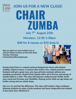Chair Zumba, NEW!