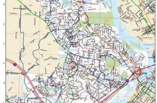 West Linn Color Road Map with Street Index, 11x17 pdf, 2024