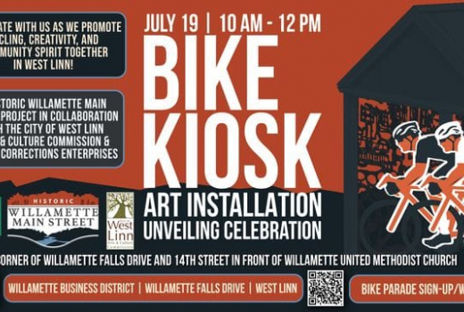 Banner for new bike kiosk
