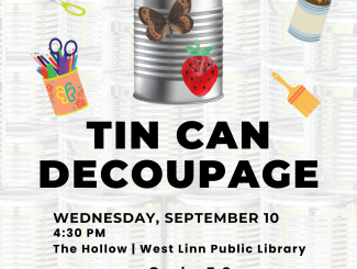 Tin Can Decoupage for grades 5-8