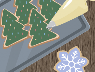 cookies being decorated